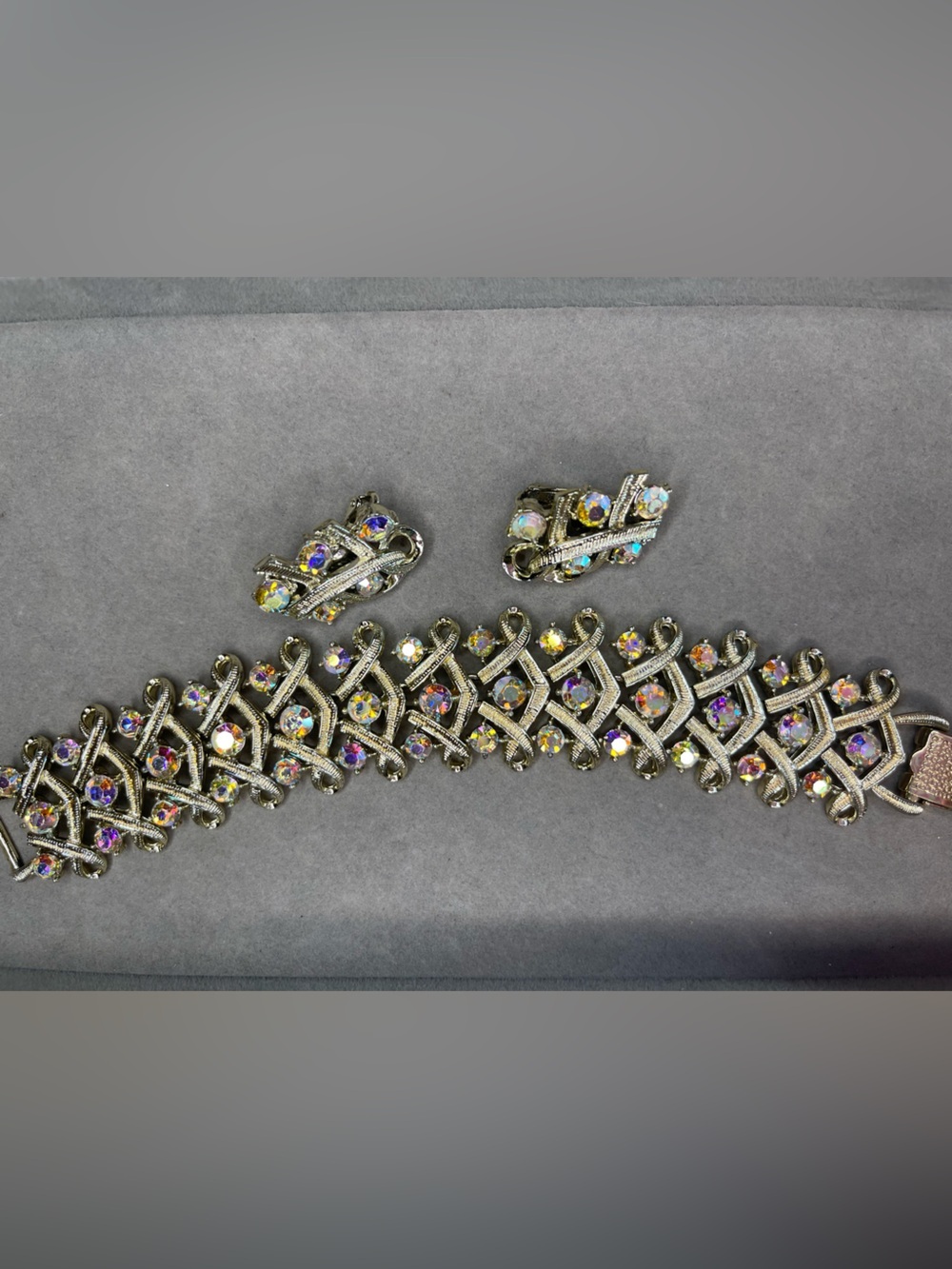 Vintage Coro Pegasus bracelet & earrings set